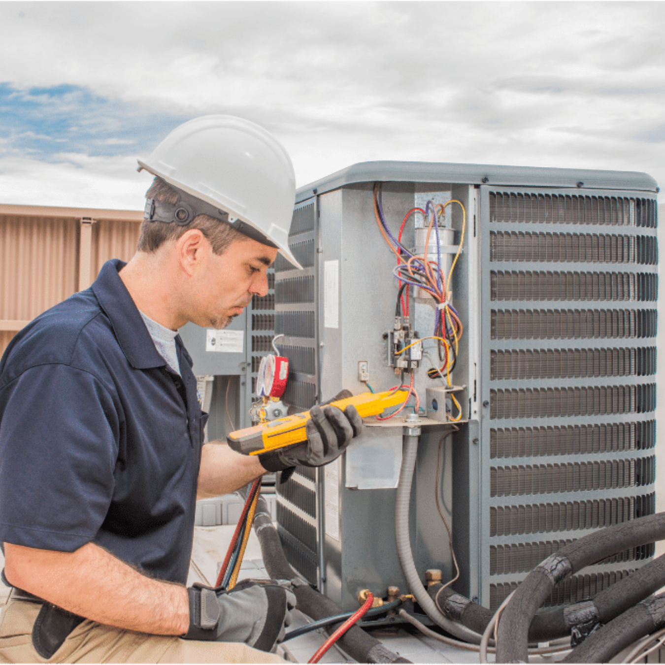 Chatham-Kent Generator Pros HVAC technician on a service call in Chatham, Ontario